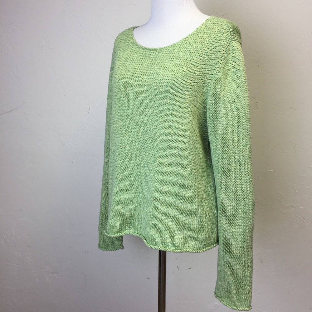 Eileen Fisher Italian Yarn Knit rolled sweater